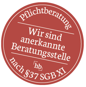 Badge: Wir sind anerkannte Beratungsstelle.